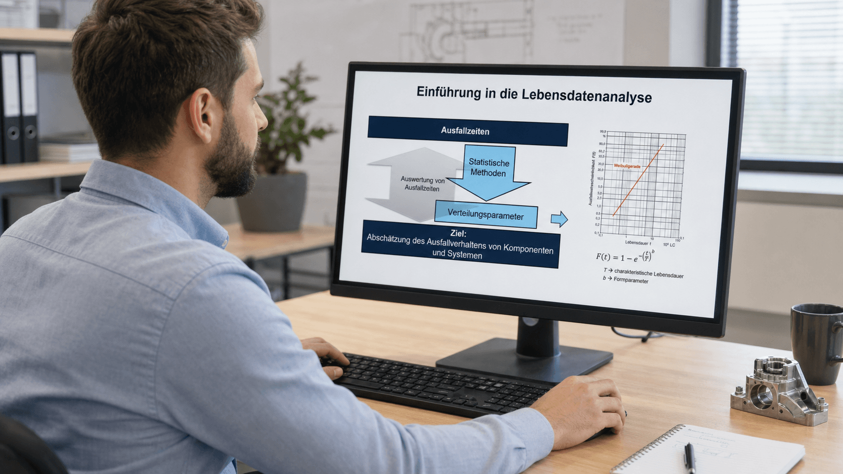 Ingenieur nutzt das digitale Lernangebot von RelTest Education